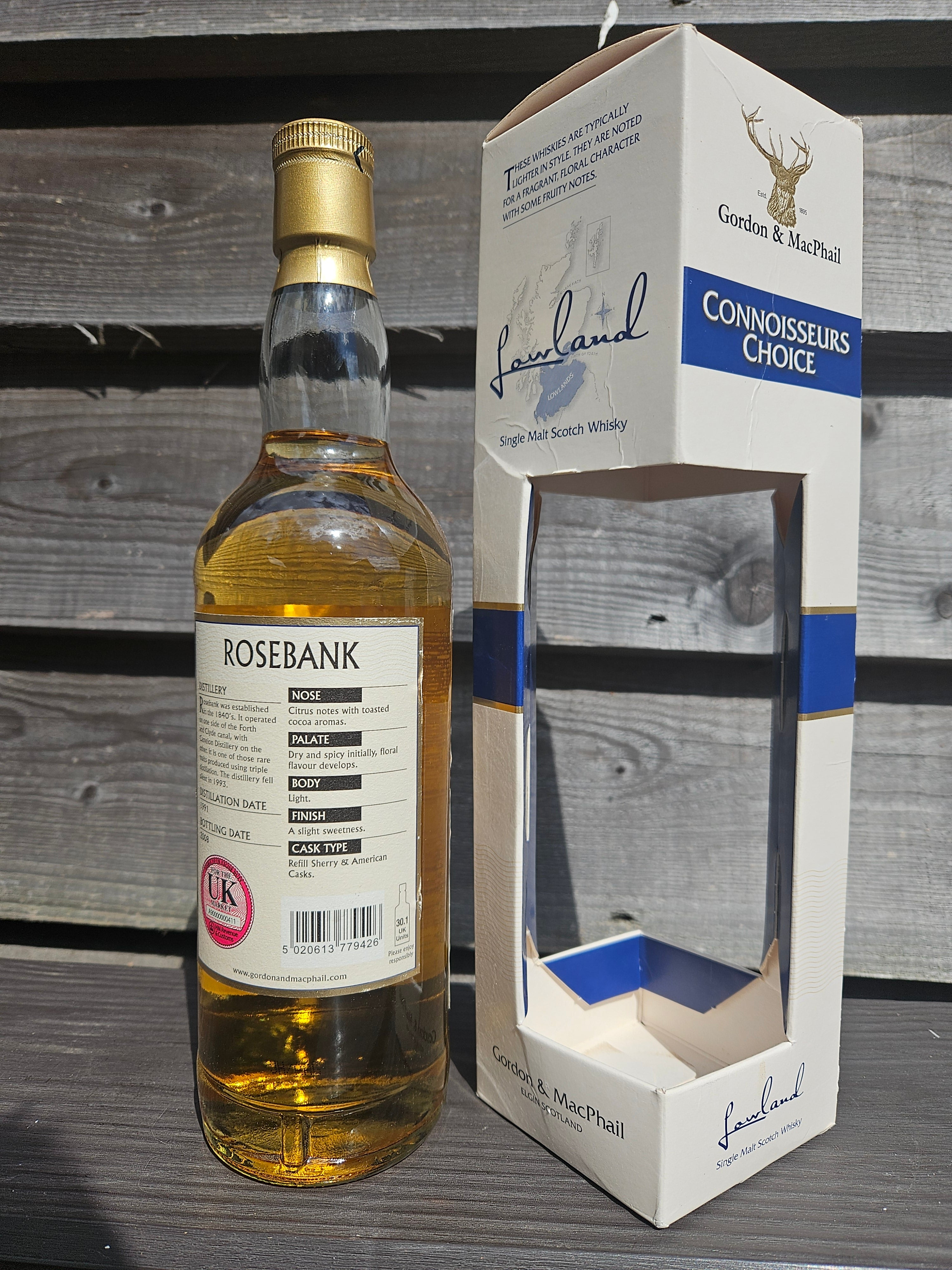 Private Collection Rosebank 1991 17 year old Gordon and MacPhail Conno