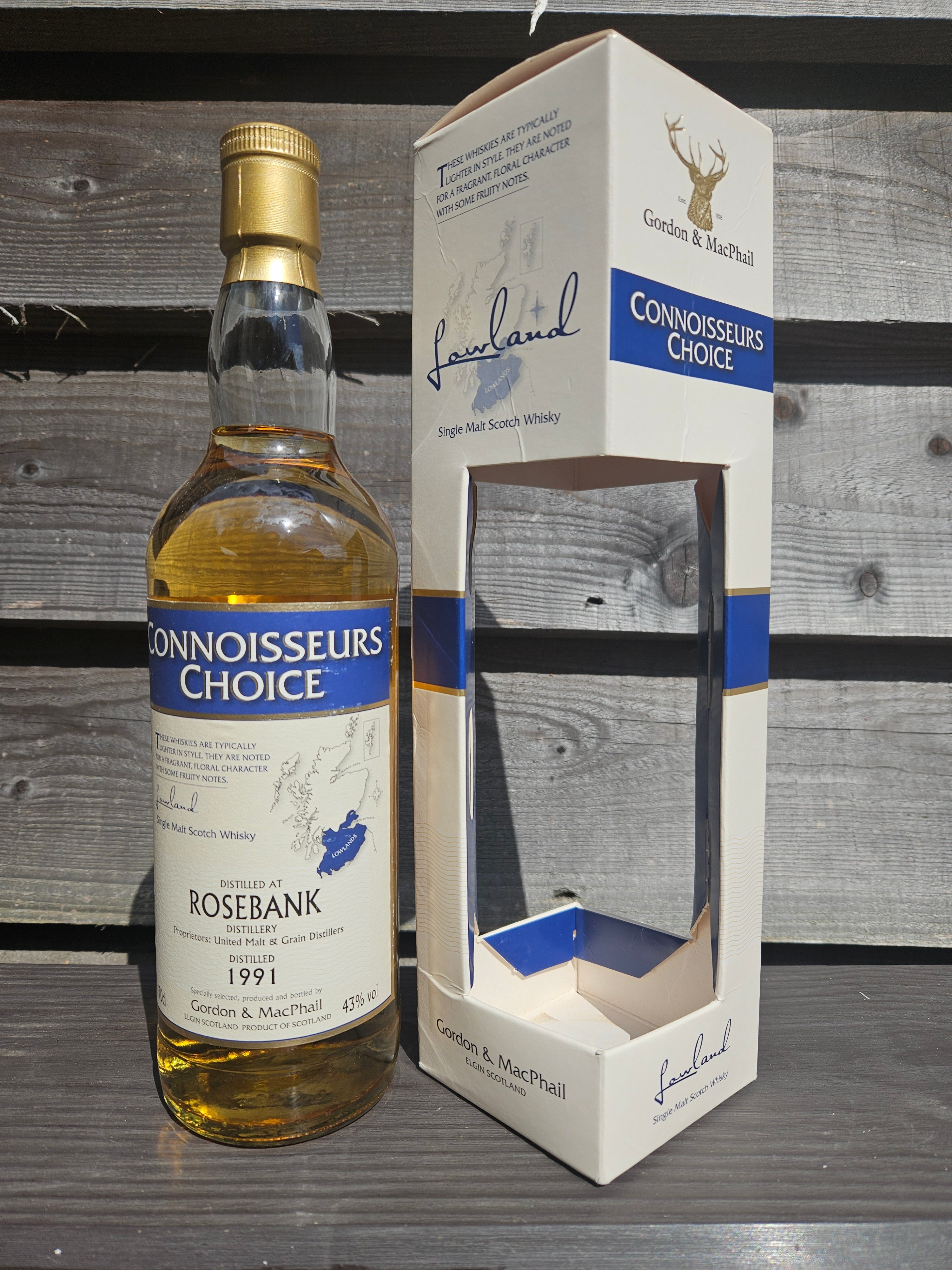 Private Collection Rosebank 1991 17 year old Gordon and MacPhail Conno