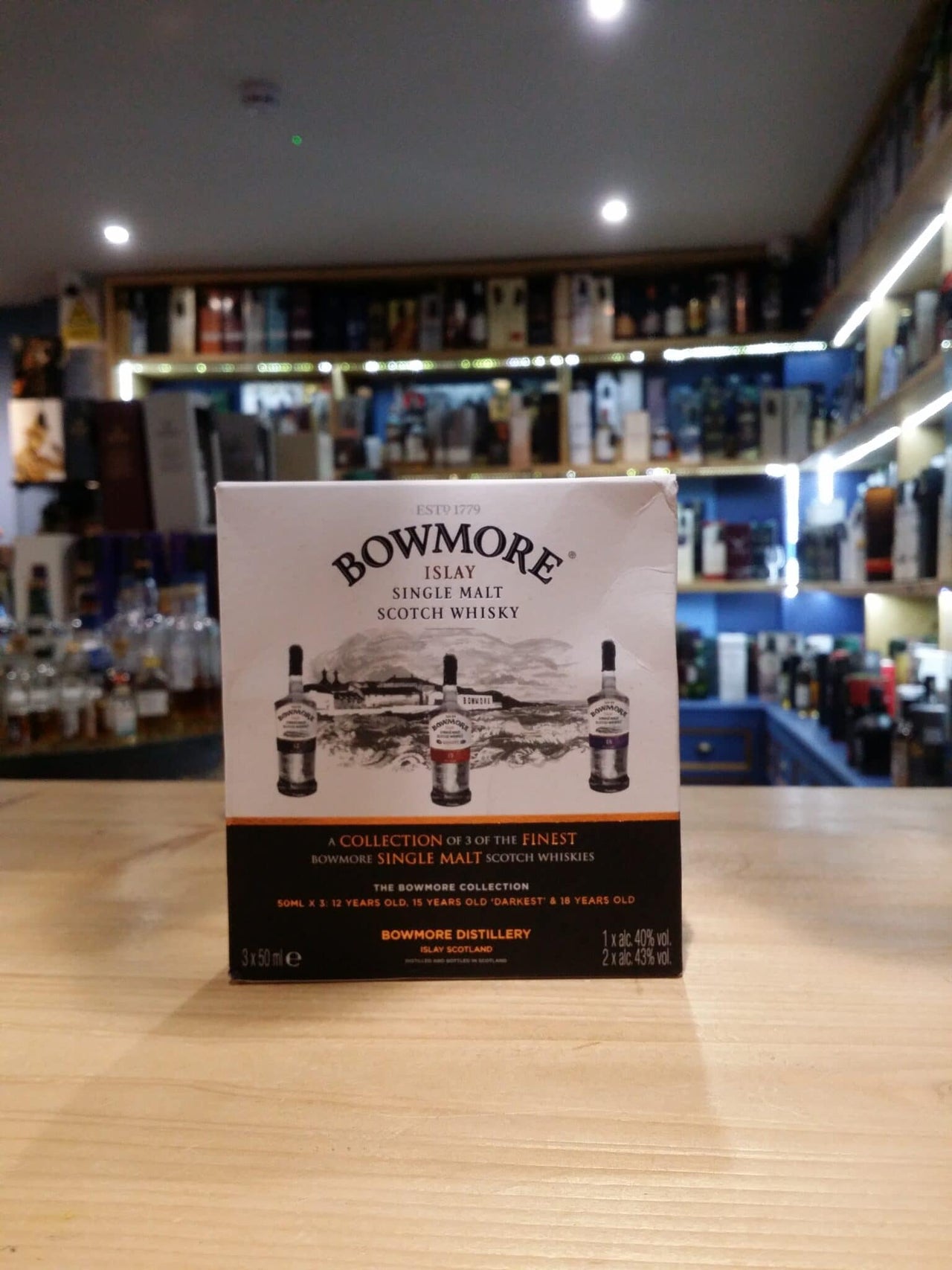 Bowmore Miniature Gift Pack 3 x 5cl