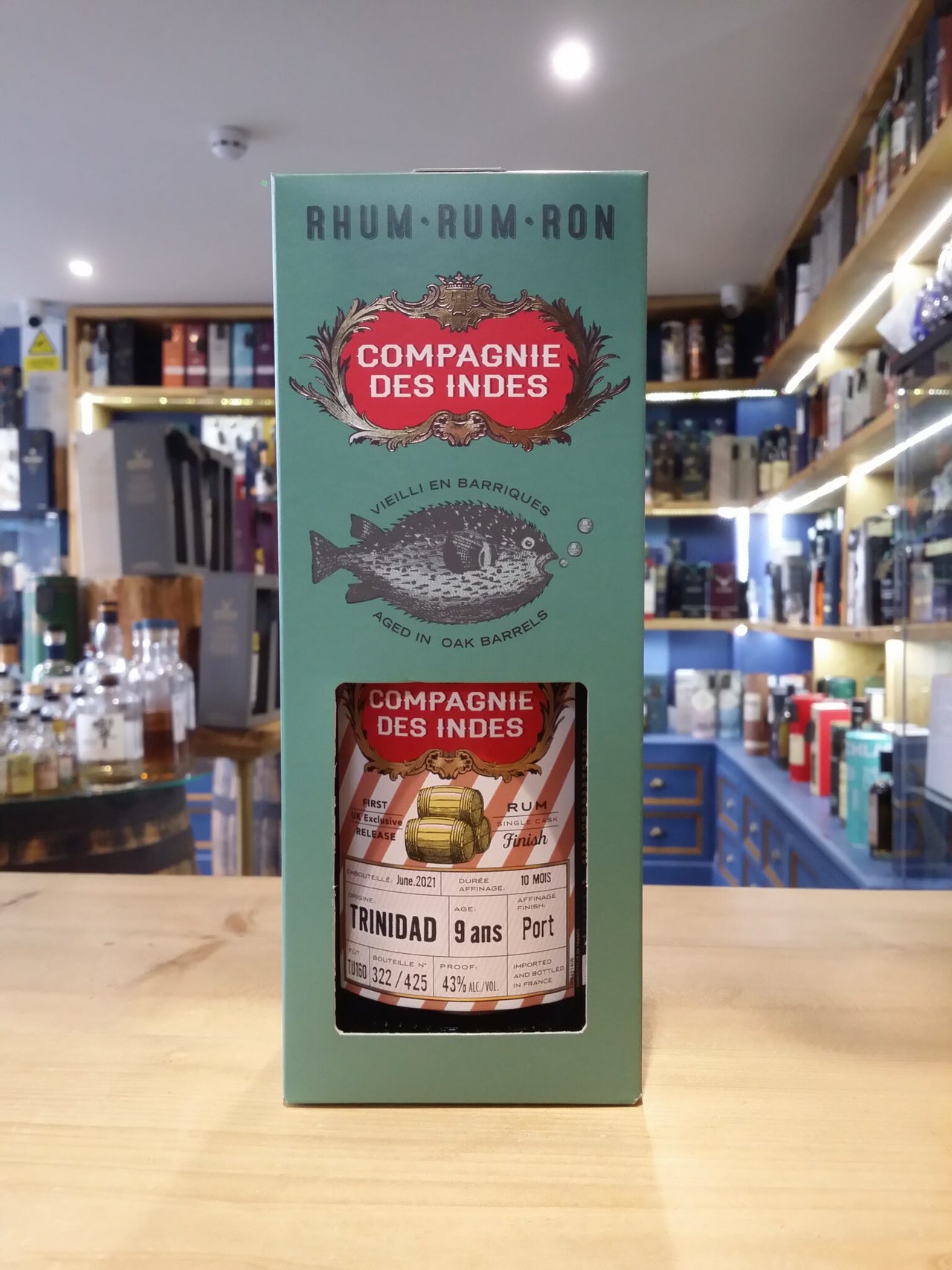 Compagnie des indies Trinidad 9 year old Single Cask Rum UK Exclusive 70cl 43%