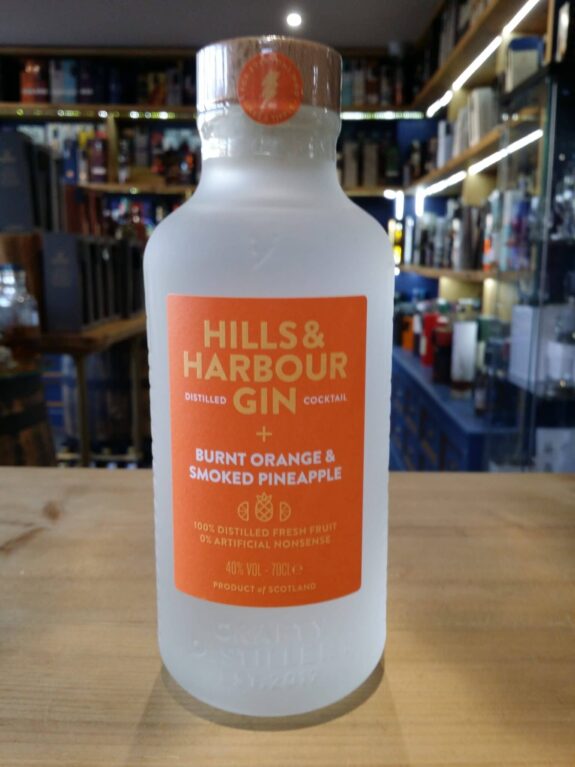 Hills and Harbour Burnt Orange and Smoked Pineapple distilled Gin cocktail 40% 70cl