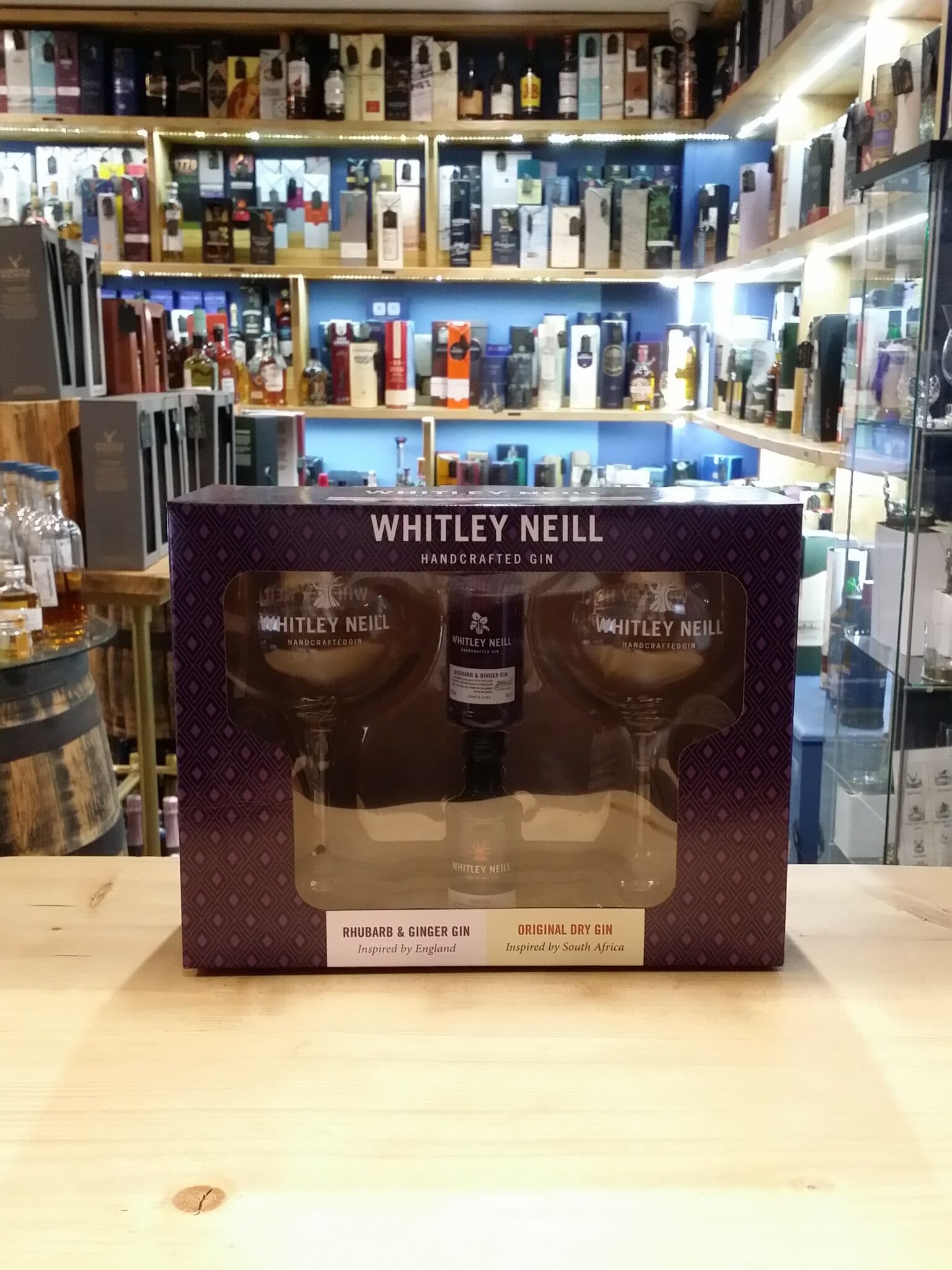 Whitley Neill Gift Set 2 x 5cl & 2 Gin Glasses