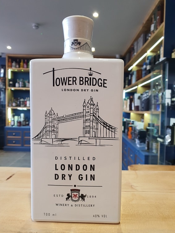 Tower Bridge London Dry Gin (White Bottle) 40% 70cl