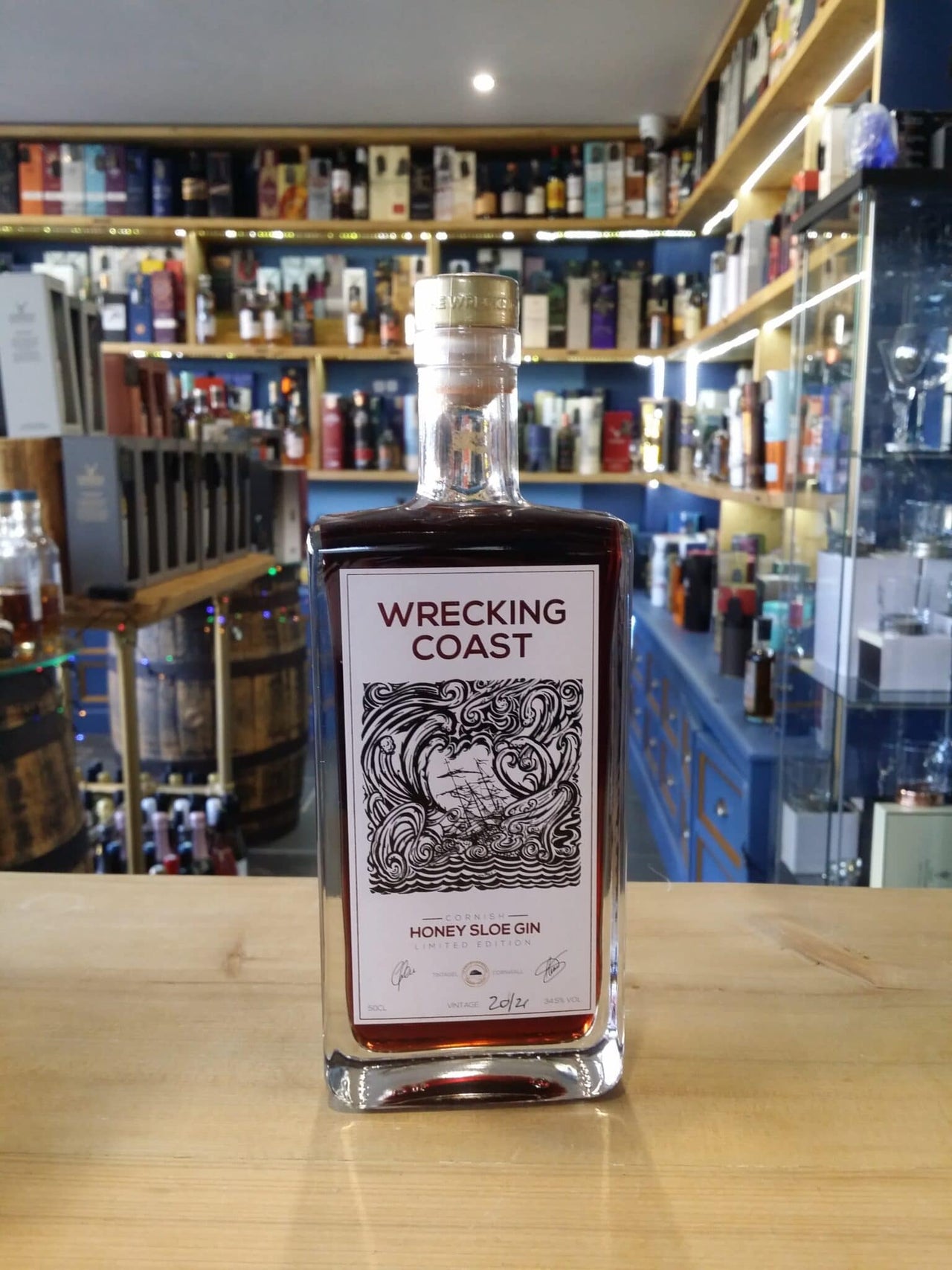 Wrecking Coast Honey Sloe Gin 50cl 34.5%