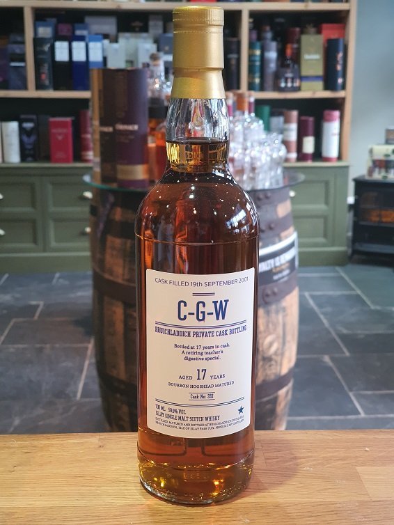 Isla's Bar - Bruichladdich CGW Private Cask Bottling 17 years old 2.5cl 59.9%