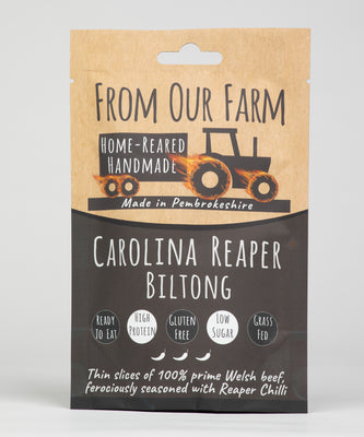 From our farm Carolina reaper biltong