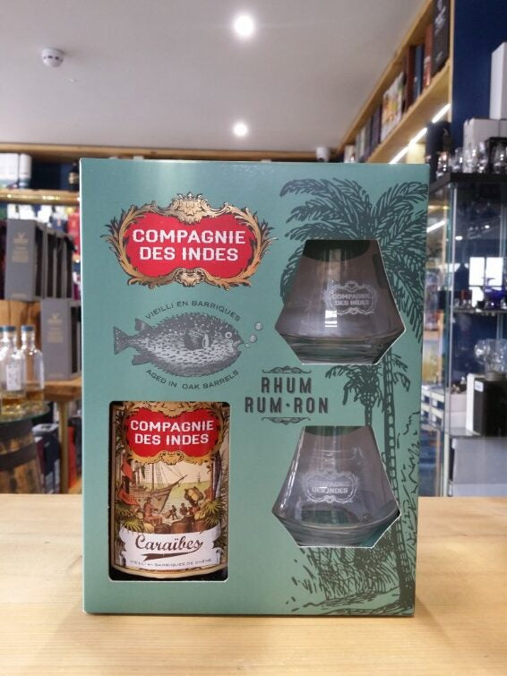 Compagnie Des Indies Caraibes Rum Gift Set 70cl 40%