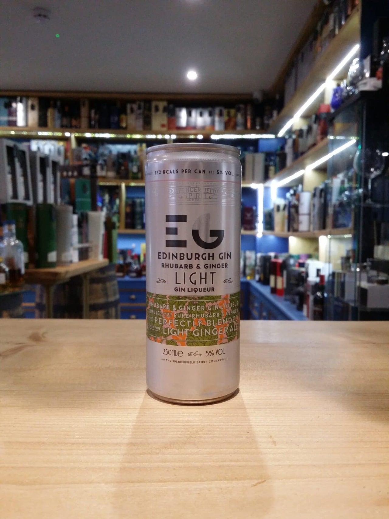 Edinburgh Gin Rhubarb & Ginger With Light Ginger Ale can 250ml 5%