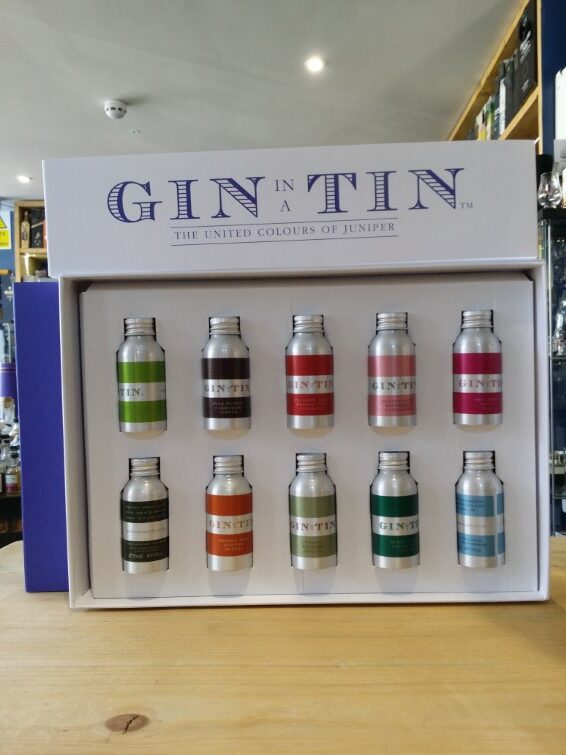 Gin in a Tin Miniature Gift Set 10 x 3.5cl