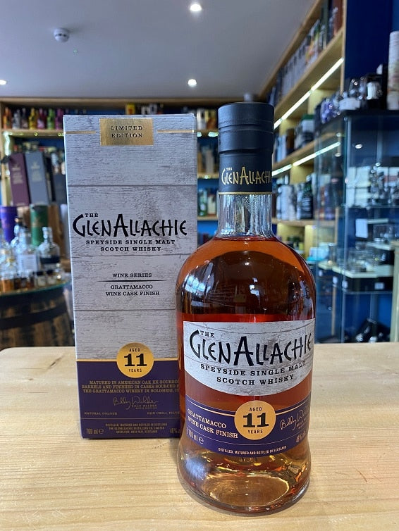 GlenAllachie Aged 11 Years Grattamacco Wine Cask Finish 70cl 48%