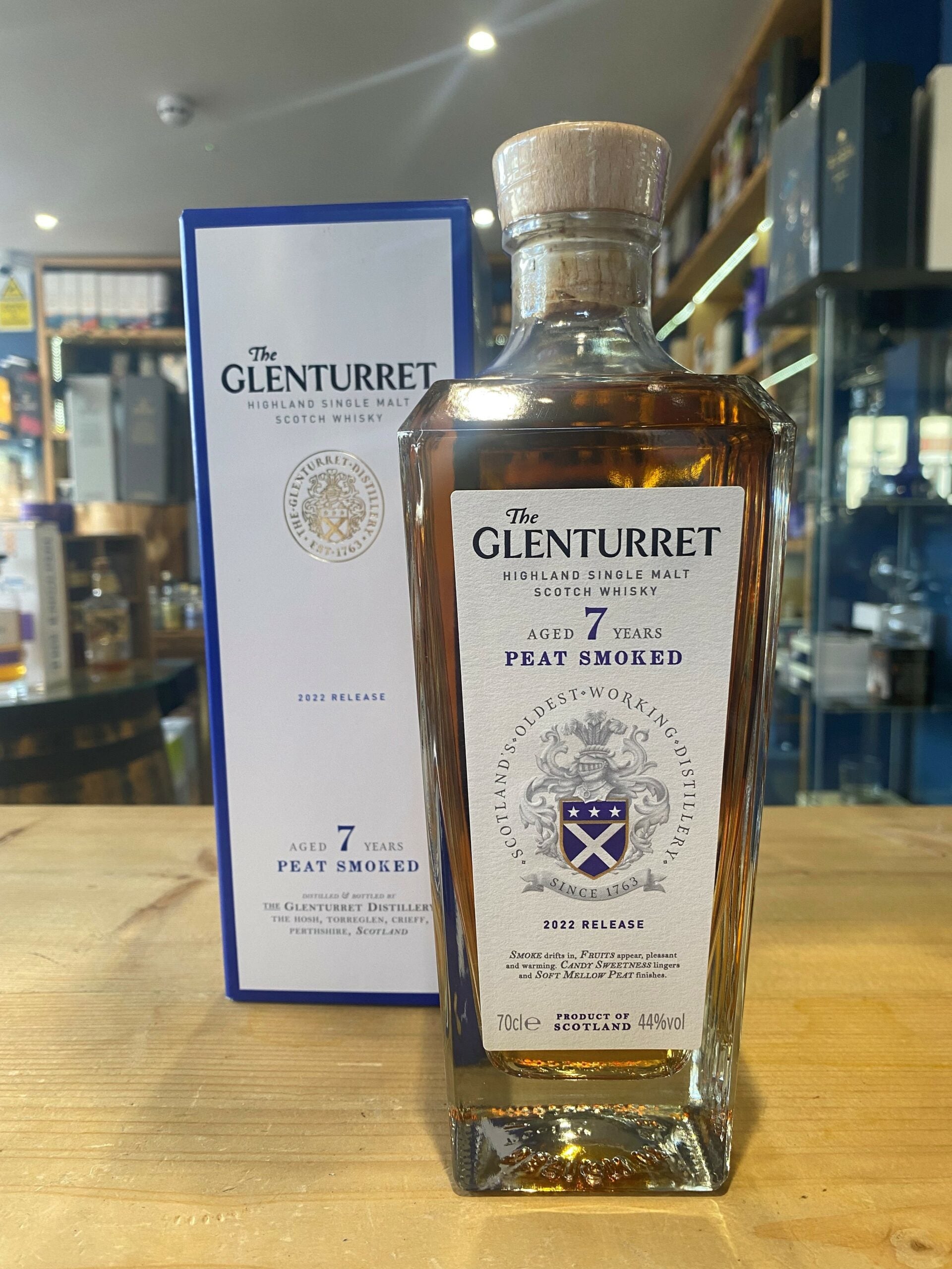 Glenturret Aged 7 Years Peat Smoked 2022 Release 70cl 44%