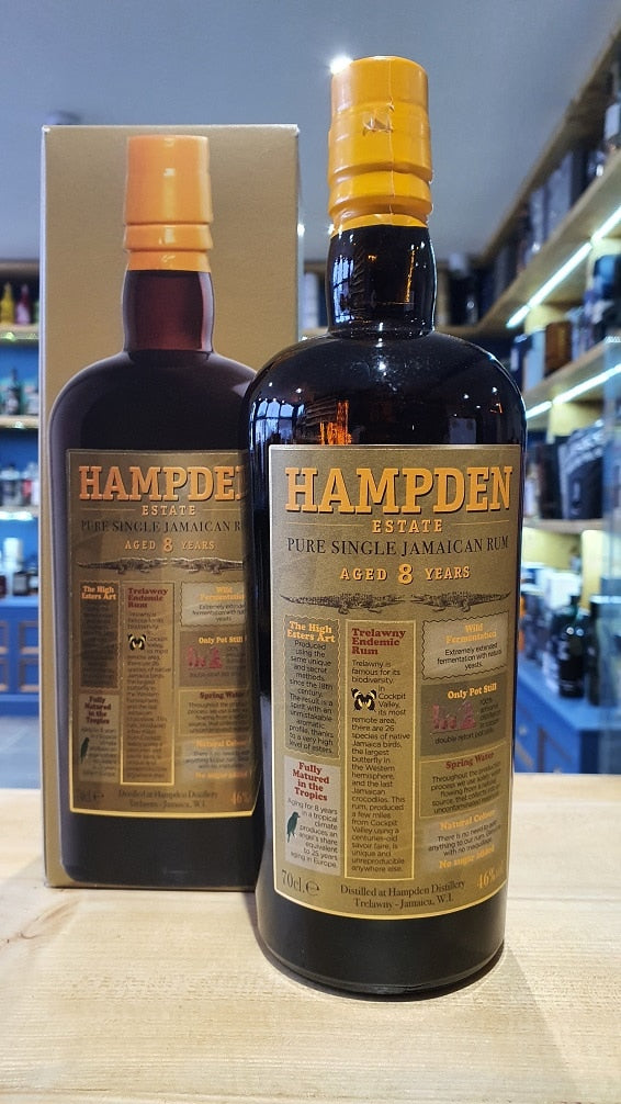 Hampden Estate Pure Single Jamaican Rum Aged 8 Years 70cl 46%