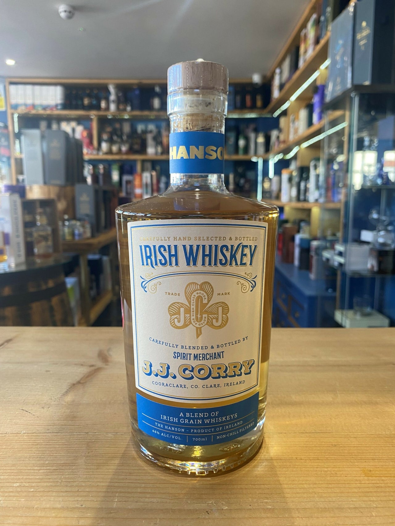J.J Corry The Hanson Irish Grain Whiskey 70cl 46%