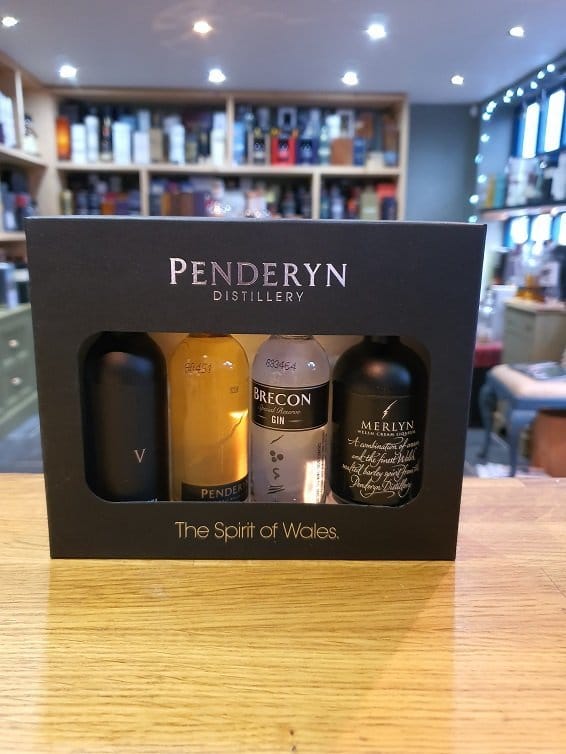 Penderyn The Spirit of Wales 4 x 5cl MIxed Gift Pack