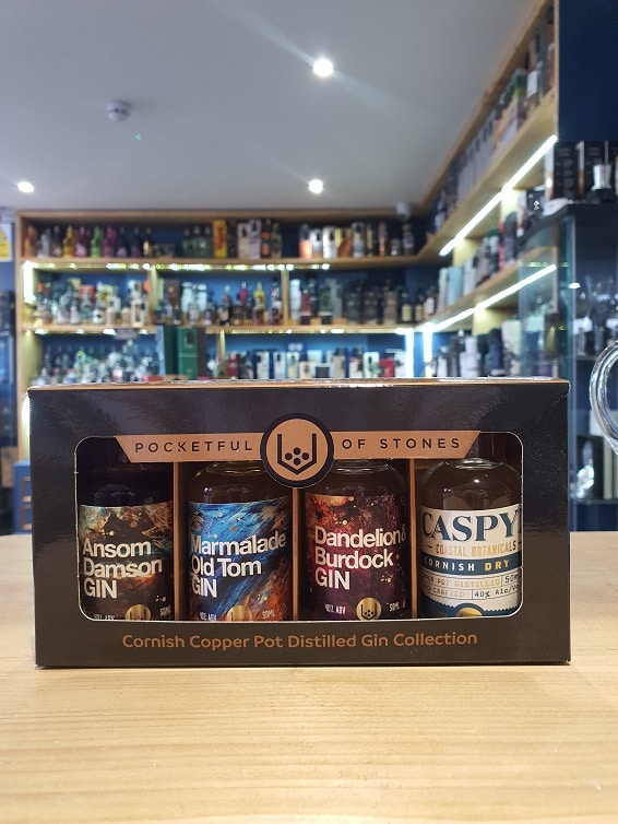 Pocketful of Stones Cornish Copper Pot Distilled Gin Collection 4 x 5cl
