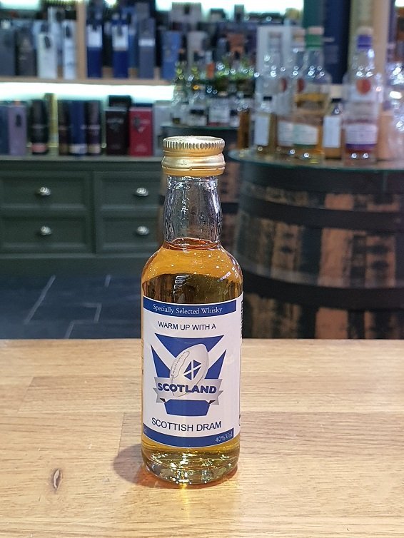 Scottish Rugby warm up dram (clear bottle) 5cl 40%