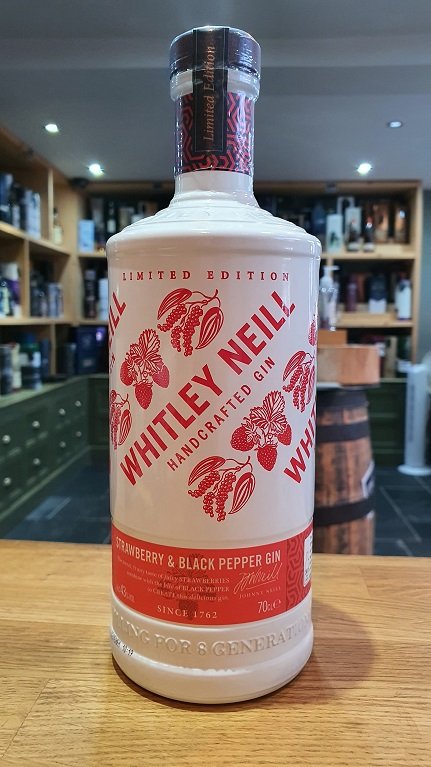 Whitley Neill Stawberry & Black Pepper Gin 70cl 43%