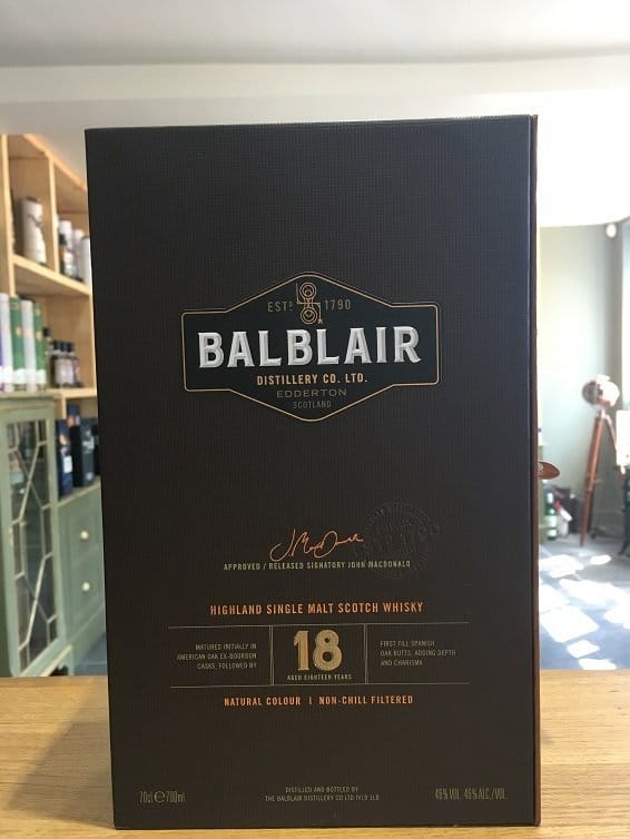 Balblair 18 Year Old 70cl 46%