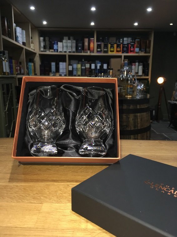 Glencairn Cut Crystal Presentation set 2 glasses