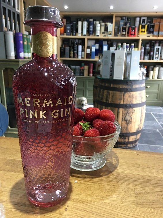 Isle of Wight Pink Mermaid Gin 70cl 38%